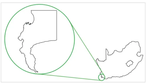 Figure 4 - Positionnement géographique de Cape Town en Afrique du Sud