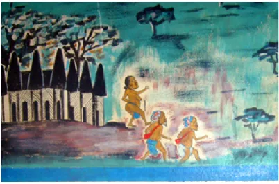 Figure 4-3. Émigration des ancêtres des Mandjara de leur terre natale.