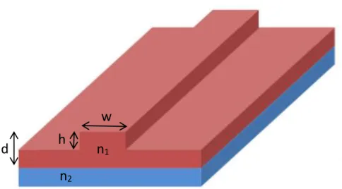 Fig I.8: Rib waveguide [8]. 