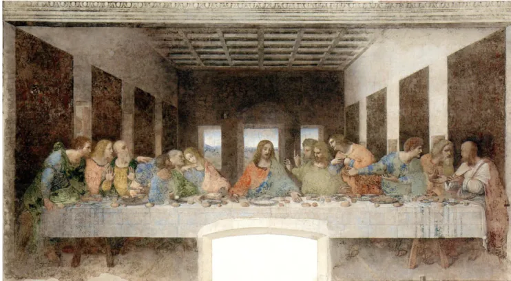 Figure 1 : Leonardo da Vinci (1452-1519): The Last Supper - L’Ultima Cena. Localisation : Milano, Santa  Maria delle Grazie, Refettorio