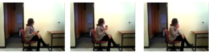 Figure 5); 2) activate the remote control (cf. Figure 4) ; 3) open the door.