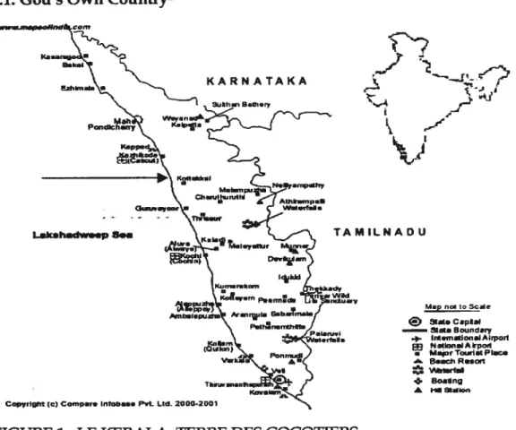 FIGURE 1: LE KERALA, TERRE DES COCOTIERS