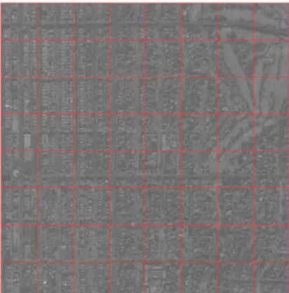 Fig. 13 Separate image in patches of 64x64 pixels for calculate the distance matrix between the patches 