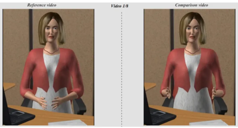 Fig. 2. The main screen of the online study.