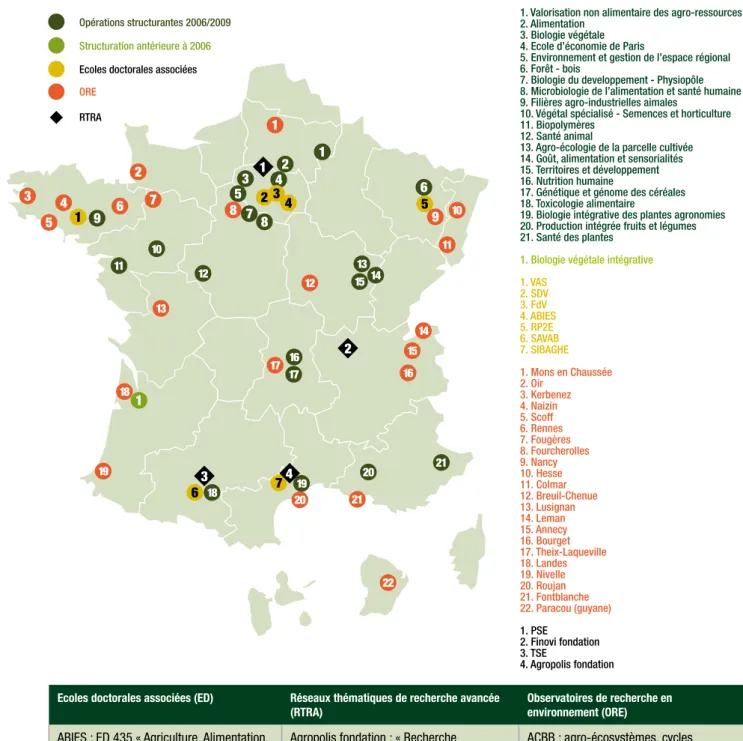 Figure 4 : Une polarisation scientifique territoriale