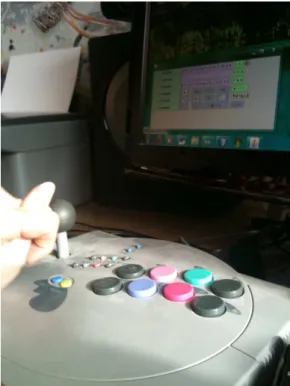 Fig. 1. Pointing device using the K-Hermes virtual keyboard. 