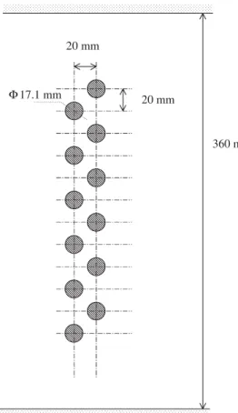 Fig. 4. Arrangement of the tubes in a single turbulator module.