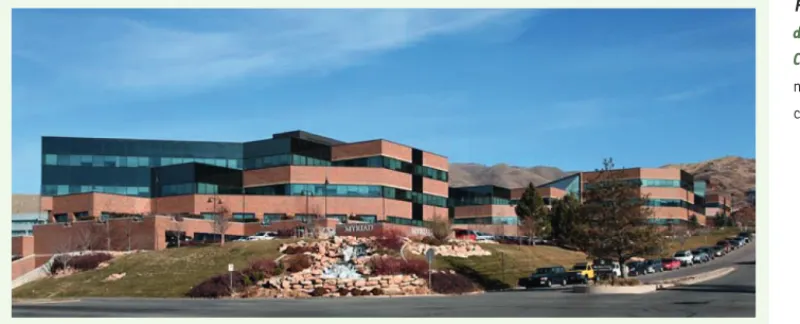 Figure 2. Les nouveaux locaux  de  Myriad Genetics à Salt Lake  City (Utah, États-Unis)