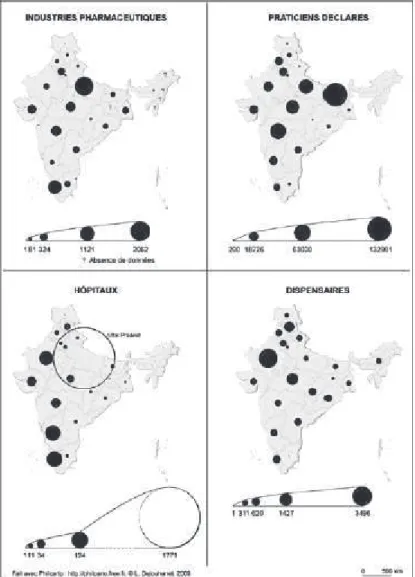 Figure 10 : Représentation du système de médecine Ayurveda en Inde (Dejouhanet, 2009)  Je vais maintenant décrire spécifiquement ces systèmes de médecine