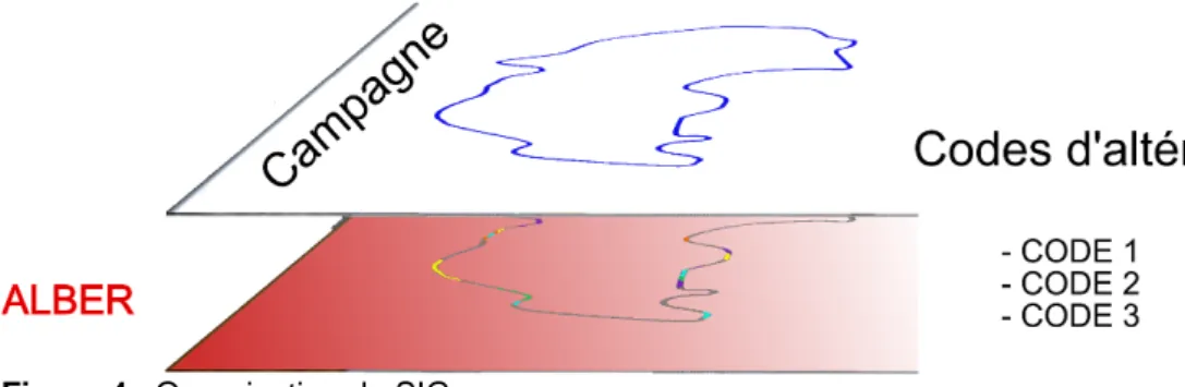 Figure 4 : Organisation du SIG 