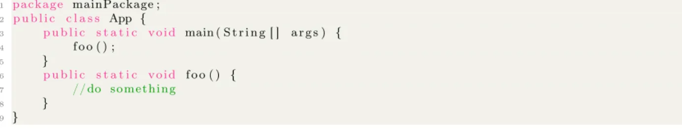 Figure 1: Simple Java program