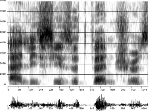 Figure 1.8: Spectrogramme et évolution temporelle [12].