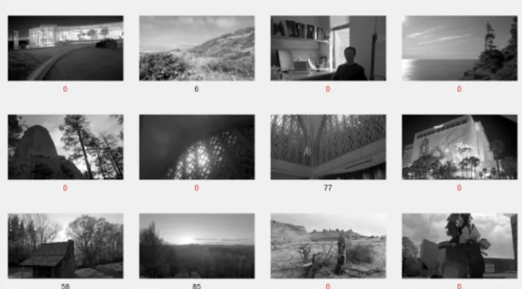 Fig. 1: The appearance of the test framework with a subset of 12 image thumbnails.