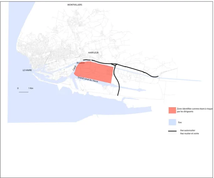 Figure 1 : Schéma de la perception de la zone à risque.  