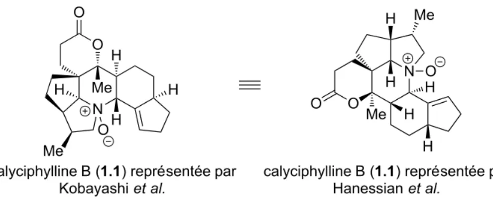 Figure 1.1. Structure moléculaire de la calyciphylline B. 