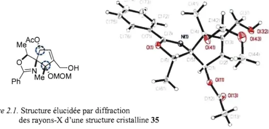 Figure 2.1.  Structure élucidée par diffraction 