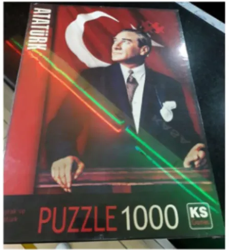 Figure 1. Puzzle de Mustafa Kemal- Souvenir Librairie, Istanbul, Juillet 2018 (Photo, Julie HARB)