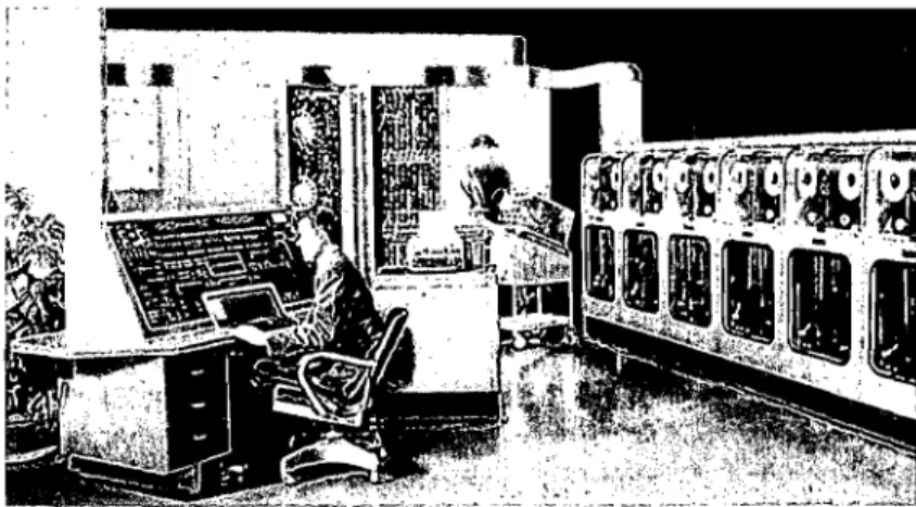 Figure 8.  UNI V AC,  le  premier ordinateur  à  usage commercial construit entre  1951  et  1952 (photo du livre  Architecture 's  New  Media,  E