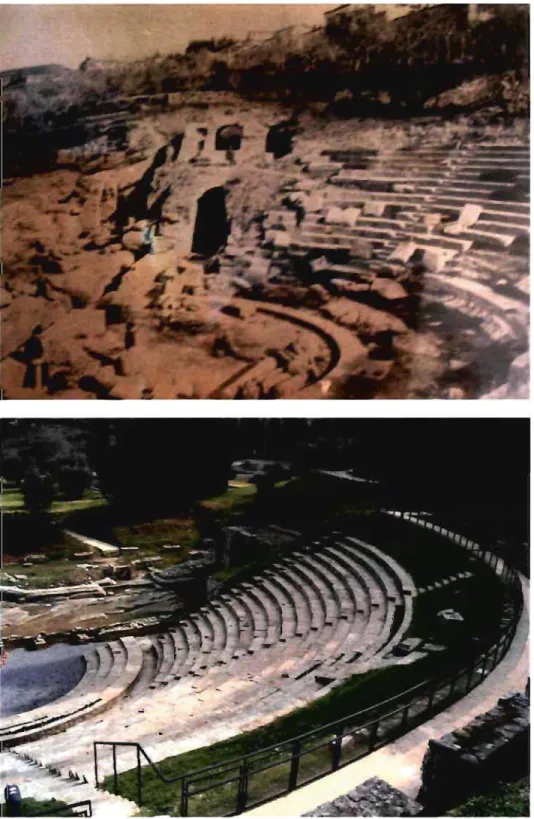 Figure 13.  Théâtre romain,  à  Fiesole, Italie, datant de  la  fin  du  1  er  siècle av