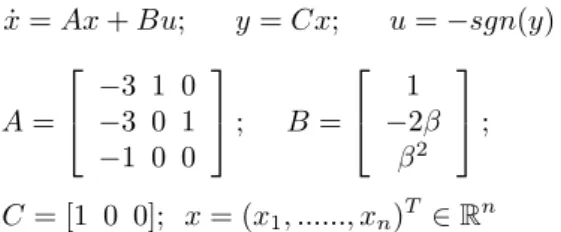 Figure 1: A clockwise limit cycle of the system with β = 0.5, and x 0 = [0.5 3 0.1] T .