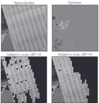 Fig. 5. Scanning order within a MB. In grey is represented the causal part of the image neighboring the MB.