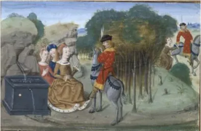 Figure 4 : Paris, BNF fr.  24383, fol. 5v (Flandre, 3 e -4 e  quart du XV e  s.). 