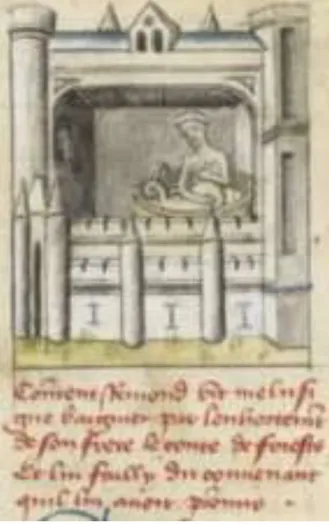 Figure 2: Paris, Arsenal 3353, f. 130 (1 er  quart du XV e  s.) 