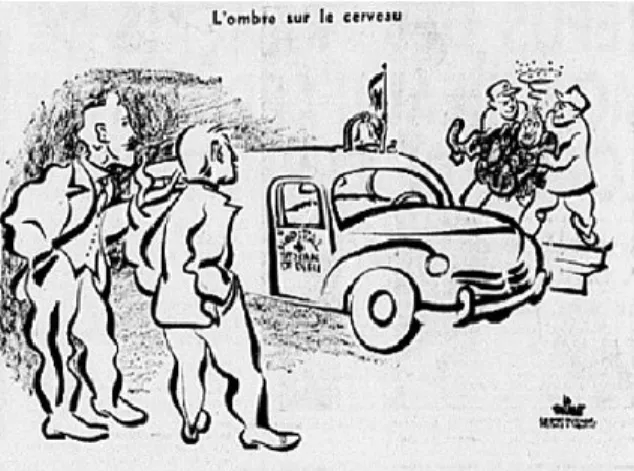 Figure 9 Ŕ Robert LaPalme, « L’ombre sur le  cerveau », Le Canada, 13 septembre 1948 