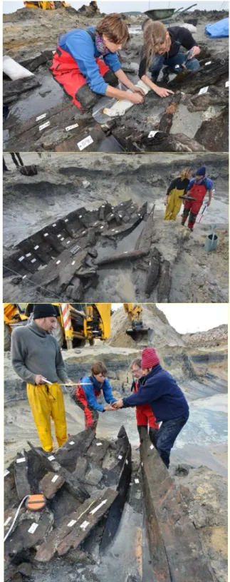 Figure 5. Excavation of the wreck  (F.Osada/Drassm) The International Archives of the Photogrammetry, Remote Sensing and Spatial Information Sciences, Volume XL-5/W5, 2015 
