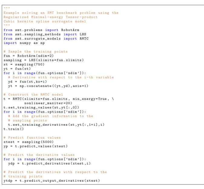 Figure 5: Example of use of RMTC within SMT on the robot arm function [1]. """ E x a m p l e s o l v i n g an SMT b e n c h m a r k p r o b l e m u s i n g the R e g u l a r i z e d Minimal - e n e r g y Tensor - p r o d u c t C u b i c h e r m