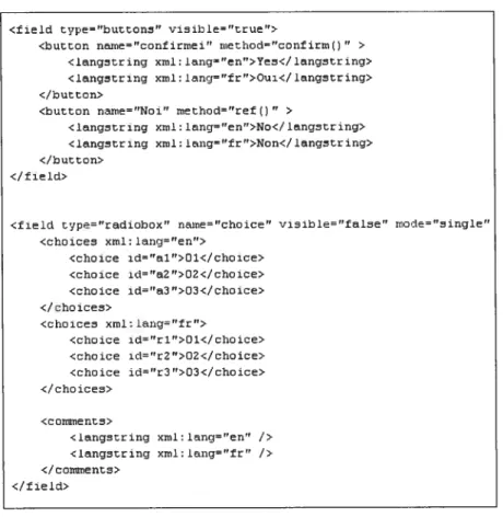 Figure 3.3: Un exemple de description XML