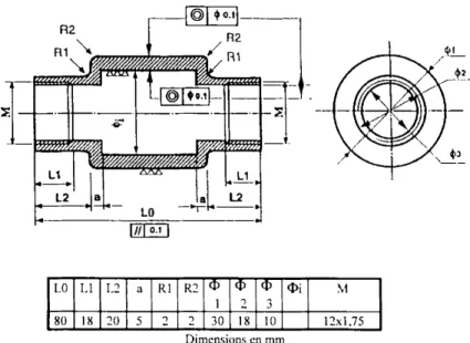 Figure 2. Scheme of a TF specimen in use in CROMeP [12]. (The inner diameter / i can be changed so that the wall thickness Ep varies from 5, 7, and up to 10 mm.)