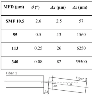 Fig. 2: Principle of the SMF GIF expanded beam micro  lens 