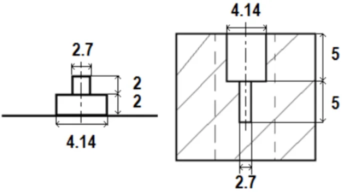 Fig. 7. Rods and pilot holes prepared on AA7010 plate.