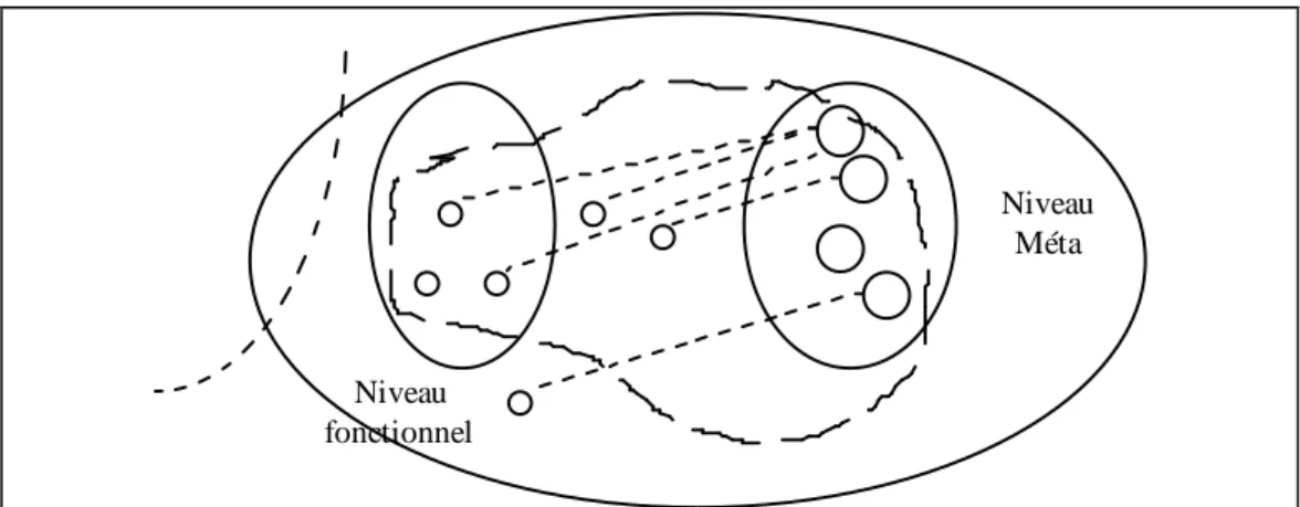 Figure 5. Les deux niveaux, fonctionnel et méta.