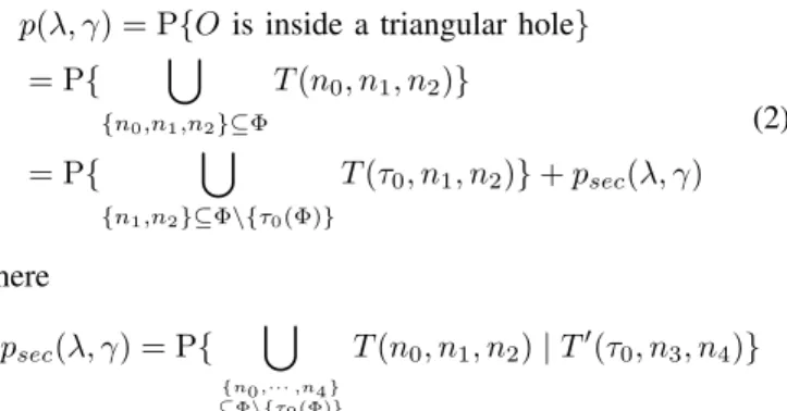 Fig. 3. An example of a triangular hole.