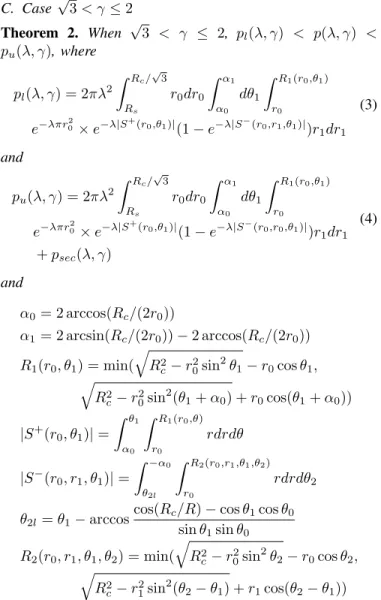 Fig. 5. Illustration of regions A + , S + and S − in the case √