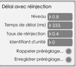 Figure 12.  Panneau  de  choix  du  mode  de  mise  à  jour du graphe audio 