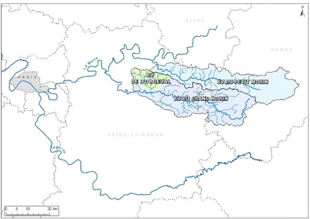 Figure 1 : Localisation des sites d'ORACLE 