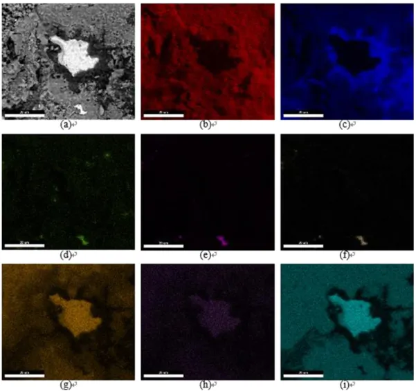 Fig. 10. An example of the crack location for a specimen aged 300 h at 1050 °C (indentation load of 300 g).