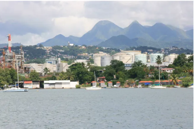 Figure 2 : De multiples usages et activités humaines sur le littoral foyalais (Photo : Irstea, 2012)