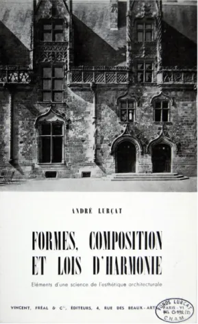 fig. 1. Brochure annonçant la parution de  Formes, composition et lois d’harmonie,  1953
