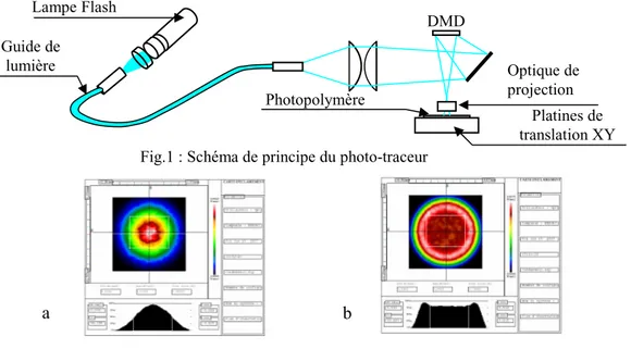 Fig. 3 : Exemple de réalisation d’une structure 3D  par la technique de multi-niveau 