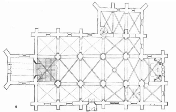 Fig.  9.  Plan  de  l’église  Saint-Symphorien  de  Nuits-Saint-Georges  (É.  Pallot,  ACMH  ;  in D.  SANDRON , « Nuits-Saint-Georges