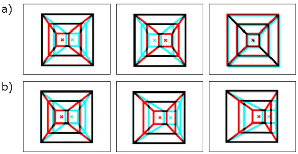 Figure 7. Examples of stimuli for the experiment 2RedMST 