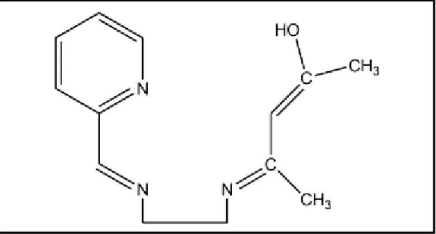 Figure I.14 : Exemple de base de SCHIFF tétradenté (NNNO donneurs)  [14] . I .2.5. Base de SCHIFF pentadenté  