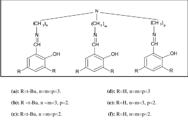 Figure I.18 :  Base de SCHIFF heptadenté (N 4 O 3  donneurs)  [17] . I.3. Caractérisation des bases de SCHIFF   