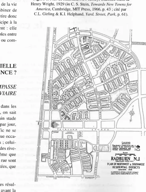 Figure 1. Plan de Radburn, New Jersey,  Clarence Stein &amp;