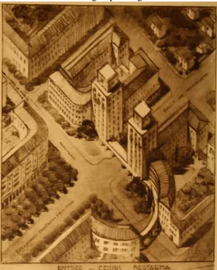 Figure 7 : Schéma de l’extrémité nord du cours  Bertagna prolongé 