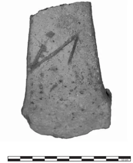 Fig. 7 – Anse de cratère (RS 23.576, Musée  national de Damas), Ras Shamra, Quartier  dit résidentiel (photographie V